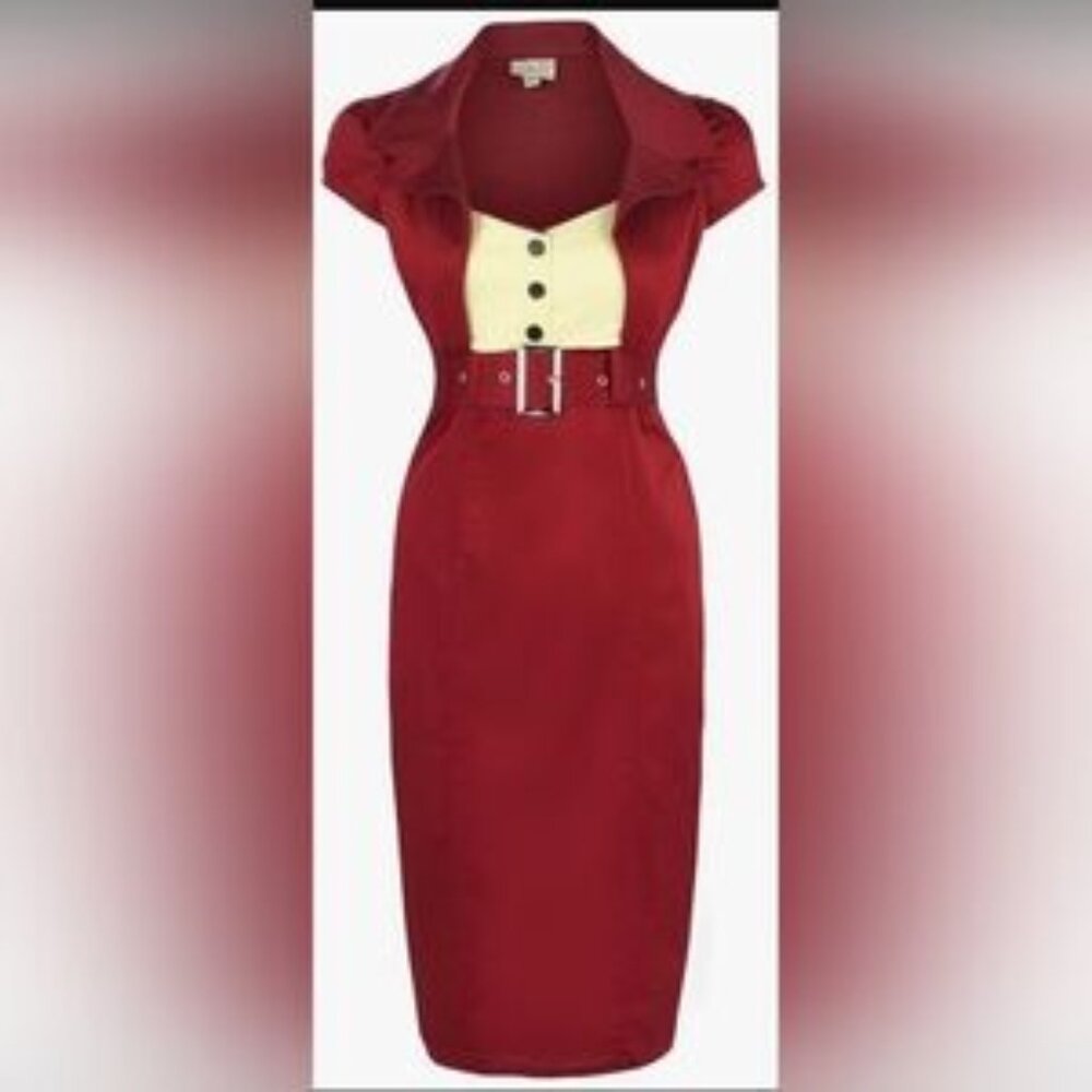 Lindy Bop Wynona Pencil Dress, VGUC, Size XL